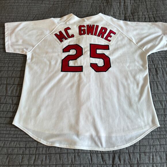 Vintage 90s Russell Mark McGwire MLB St Louis Cardinals Blank Jersey Men's 54 - Picture 1 of 11